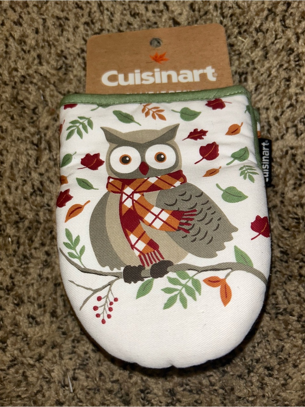 Cuisinart Owl Print Fall Oven Mitts